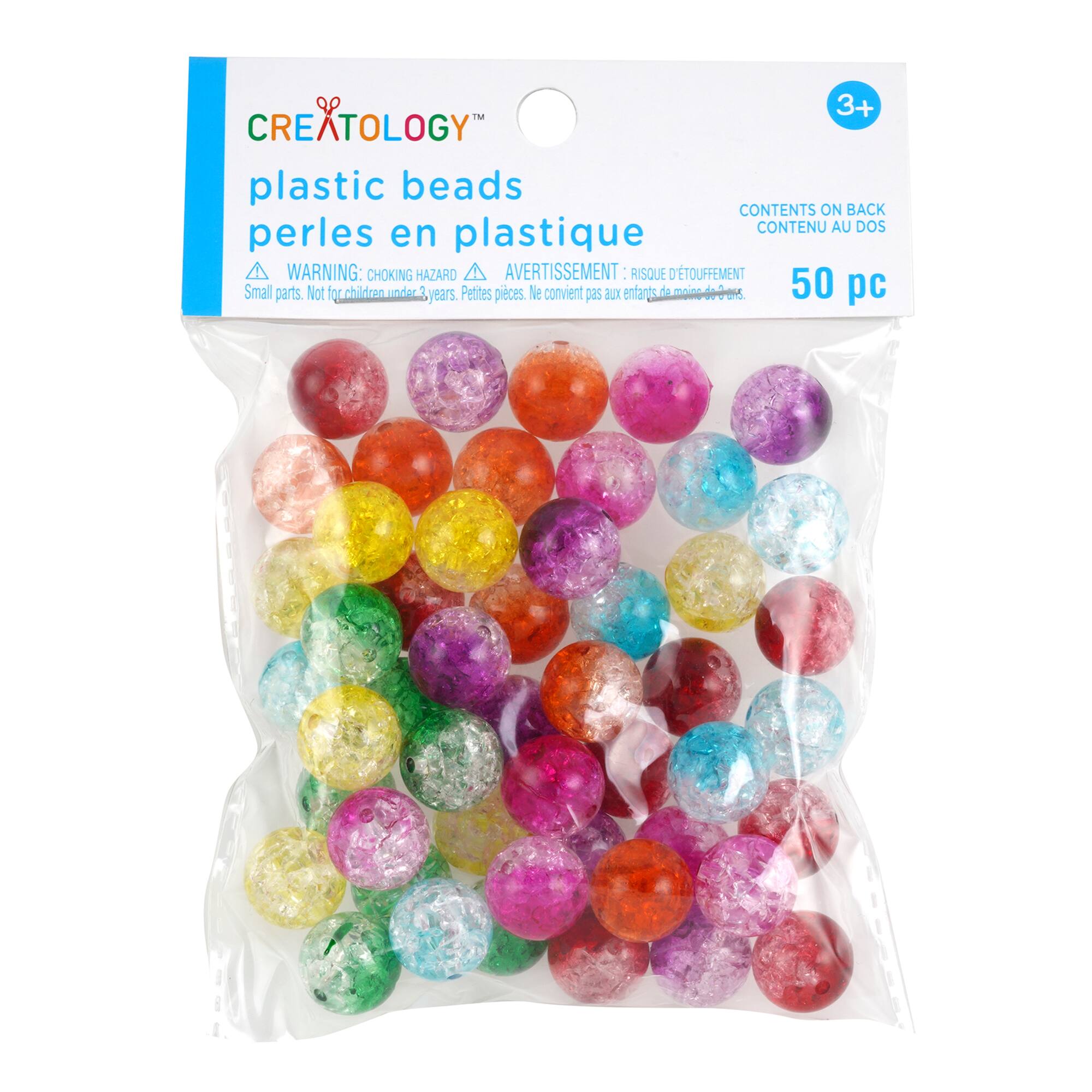 Crackle Plastic Beads by Creatology™